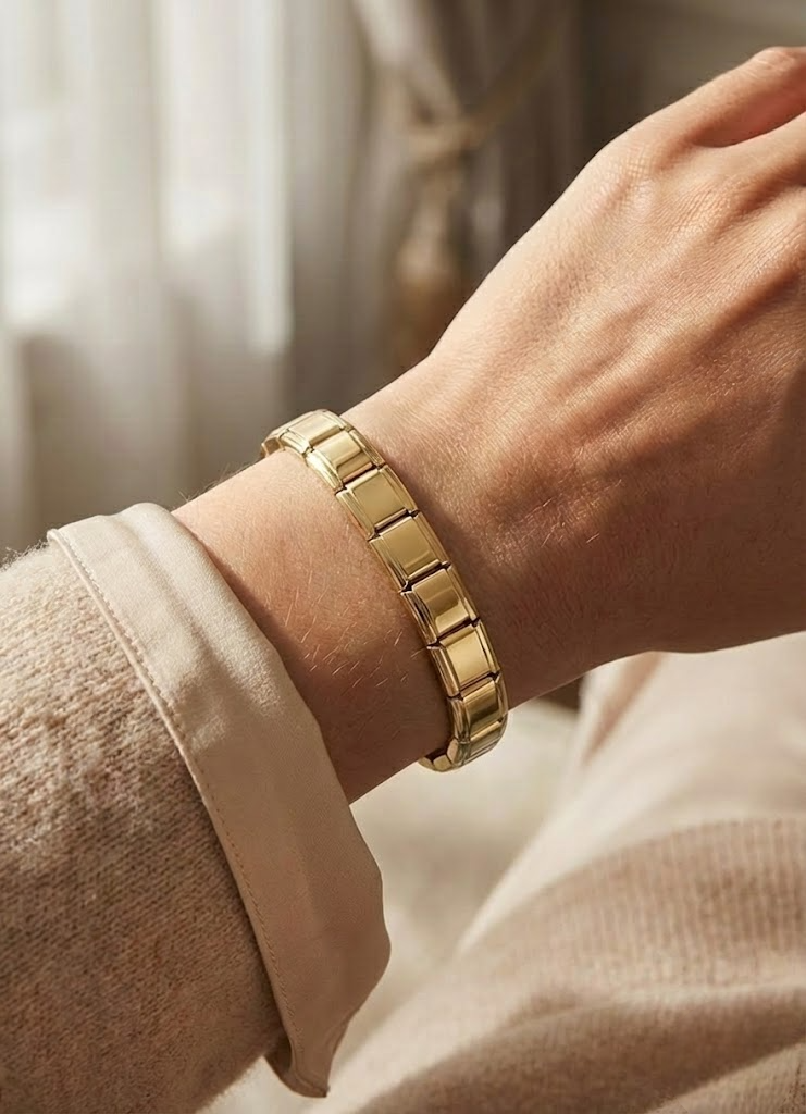 Bracelet charms en or